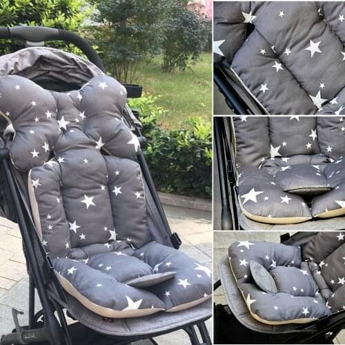 Double-sided Printed Baby Stroller Mat Waterproof Baby Diaper Pad Infant Stroller Cushion Soft Cotton Pushchair Mat Mattress