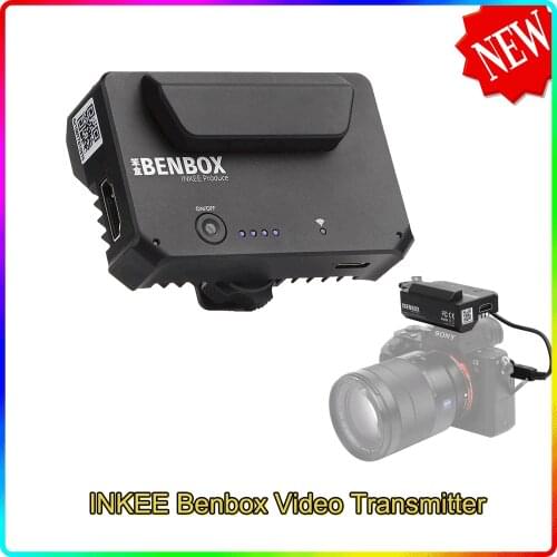 INKEE BENBOX Dual Channel Wireless Video Transmitter 1080P WiFi Transmission 100m Range Cold Shoe for Android iOS Windows
