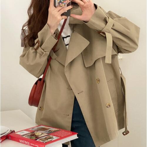 KOMIYAMA Women's Double Breasted Trench Coats