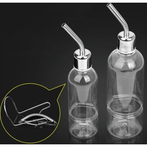 S/L Size New Bird Parrot Feeders Drinker Automatic Feeding Bottle With Stainless Steel Ball Nipple Cage Water Supplies