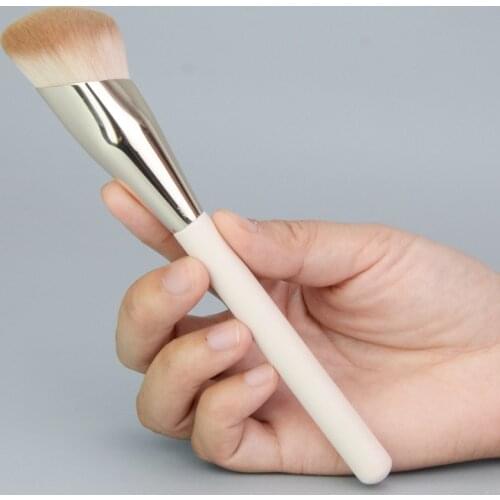 Oblique Round Head Makeup Brushes Foundation Brush Blush Nose Contour Concealer Eyeshadow Blending Cosmetics Make Up Brush Tools