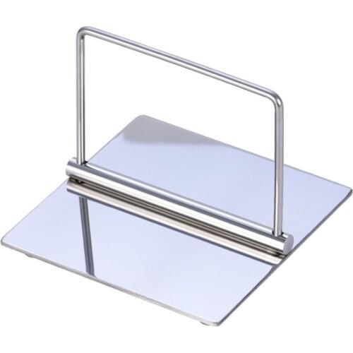 Square Thick Creative Stainless Steel Paper Towel Holder Napkin Holder Hotel Restaurant Table Press Paper Holder