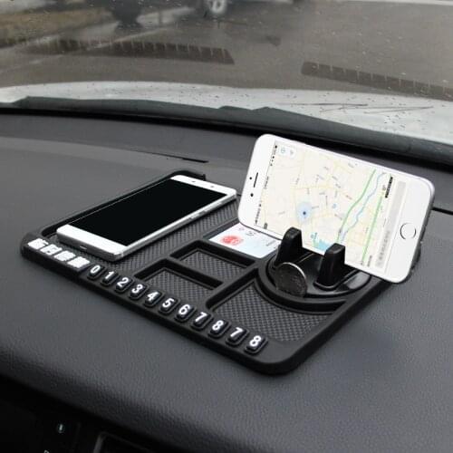 Multifunctional Car Silicone Dashboard Pad Mat Car Anti-Slip Mat Auto Phone Holder Non Slip Sticky Anti Slide Dash Phone Mount