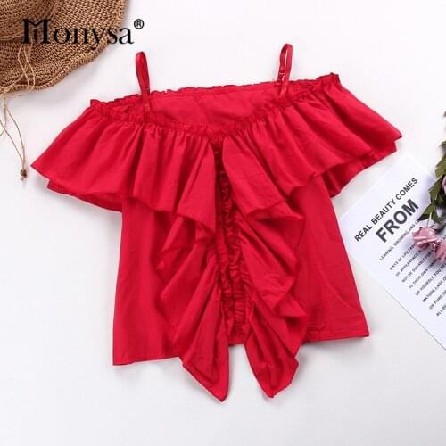 Красные блузки Monysa China At AliExpress