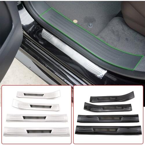 Stainless Steel Car Door Sills Scuff Plate Guard Threshold Strip Plate For Mercedes Benz GLE Class W167 350 450 2020 Accessories
