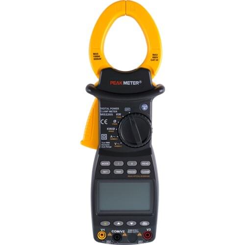 PEAKMETER MS2205 digital harmonic power clamp meter with active power apparent power factor true rms auto range RS232 function