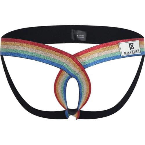 Suspenders Cock Ring Sexy Underwear Mens Thongs Jockstrap G Strings Erotic Panties Crotchless Funny Underpants Male