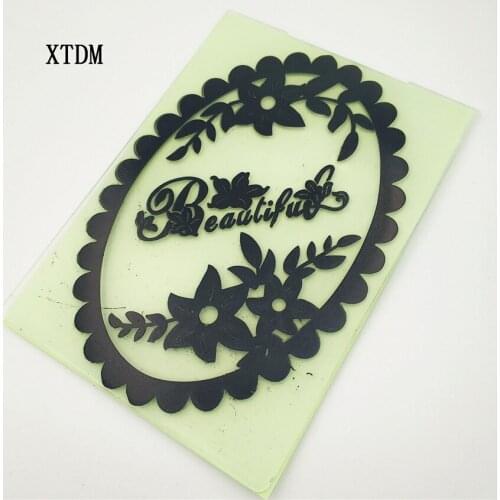 HOT plastic flower lace template craft card making paper card album wedding decoration scrapbooking Emobossing folder
