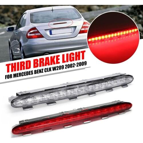 Clear/Red Car LED Rear Tail Third Brake Light Stop LED Light Lamp For Mercedes For Benz CLK W209 2002-2009 2098201056