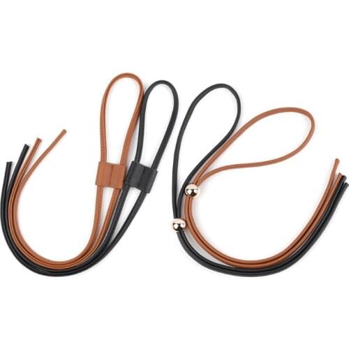 PU Leather Drawstring Pull String Purse Strap Replacement for Bucket Bag Shoulder Bags Accessories DIY Making Supplies