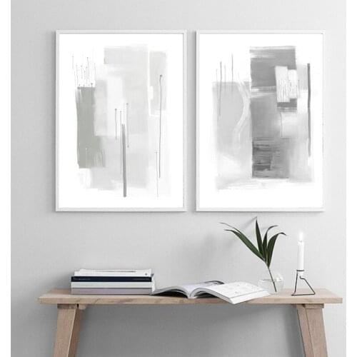 Gray Marble Lines landscape Abstract Art Canvas Painting Wall Art Nordic Posters And Prints Wall Pictures For Living Room Decor
