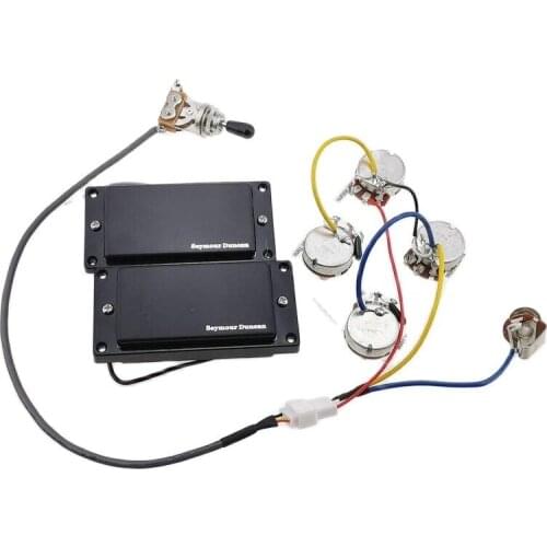 Seymour Dun-can Guitar Pickups Humbucker Ceramics Closed passive Electric Guitar Pickups 1C Wire With Wiring Harness
