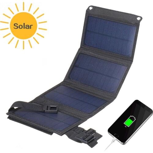 Solar Panel Charger 5V USB Output for iPhone 6 6s 7 8 X Xr 11 12 Pro iPad Samsung Huawei Xiaomi OnePlus LG Sony OPPO Vivo etc