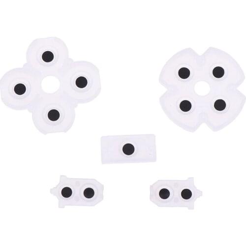 1set For PS4 Controller Conductive Silicone Buttons Rubber Pads For Game Replacement Parts