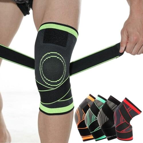 1 Pair Of Sports Kneepad Fitness Gear Men And Women Pressurized Elastic Knee Pads Support Basketball Volleyball Brace Protector