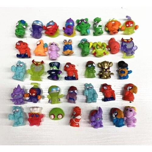 10-100pcs Soft Zomlings Super Zings Trash Figures 3CM Kid Kazoom SuperZings Garbage Doll Model Toy for Kids Playing Gift