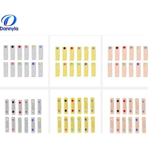 10pcs/lot Wholesale 8mm Mix Style Slide Charms Fit 8mm Wristband Bracelet LSSC146-412