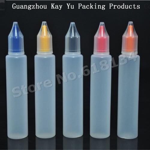 2500pcs Plastic Pen shape 1 oz squeezed bottle, wholesale 30ml beard oil dropper bottle with childproof cap