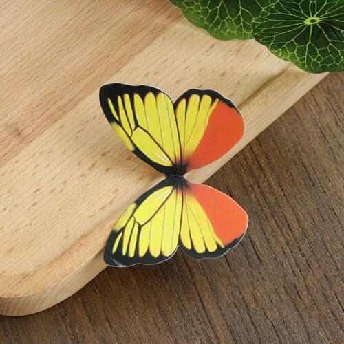 50pcs Butterflies Rainbow DIY Cupcake Fairy Cake Toppers Wafer Decoration