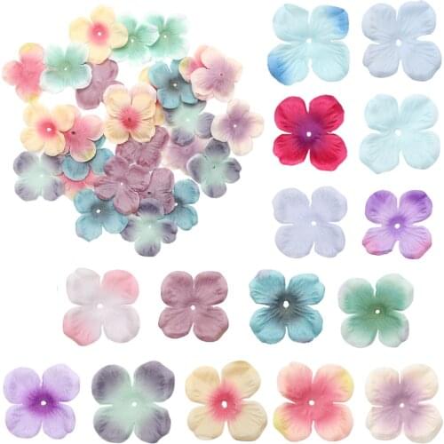 500pcs Silk Artificial Hydrangea Flower Petals for DIY Craft Accessories Wedding Decor