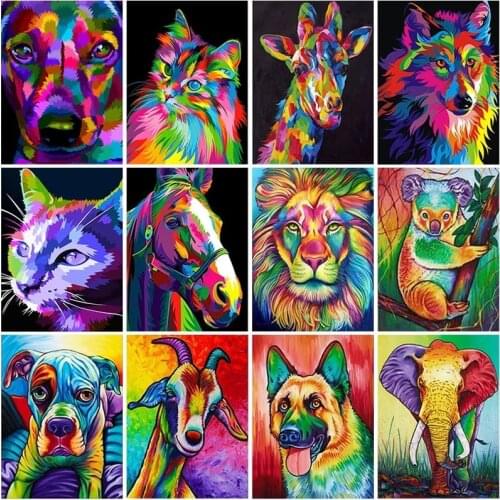 Cartoon Animal 5D Diamond Painting Full Square Drill Cross Stitch Rhinestone Mosaic Diamond Embroidery Home Decor Wall Art