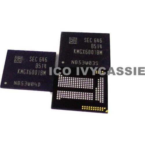 KMGX6001BM-B514 EMCP32+4 eMMC+LPDDR3 32GB NAND Flash Memory IC Chip BGA221 Soldered Ball