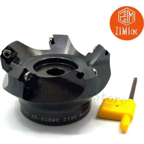 MFPN-SE12-80-27-5T fast feed milling cutter head for SE ** 1204 tungsten carbide milling inserts Face milling cutter