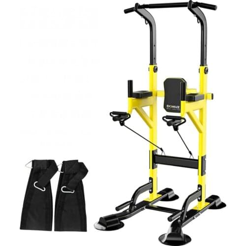 Indoor Pull-Ups Horizontal Single Parallel Bars With Belts, Multi-Functional Fitness Equipment Weight Bench For Children Adults