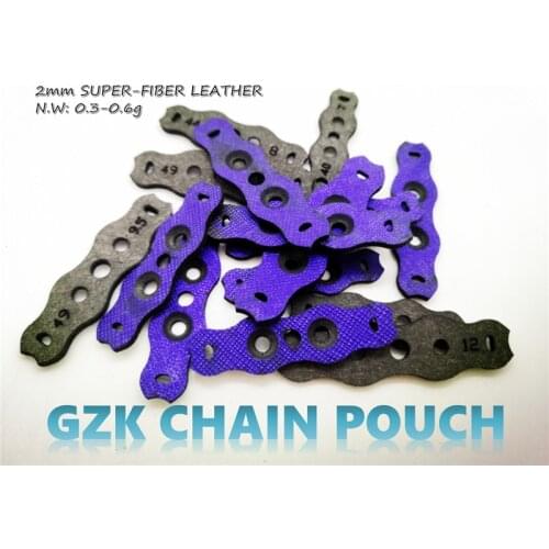 GZK CHAIN POUCH 2MM SUPER-FIBER PIT POUCH 20PCS