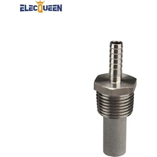 1/2" MPT Oxygen Stone - 2 Micron, Kegging Homebrew, 1/4"Barb,Homebrew Diffusion Stone