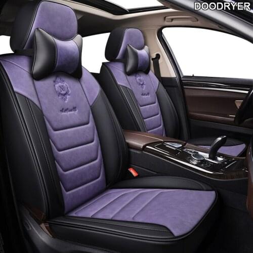DOODRYER leather car seat covers For jaguar xf f pace f-pace xj xe f-type xk e-pace car protector seats