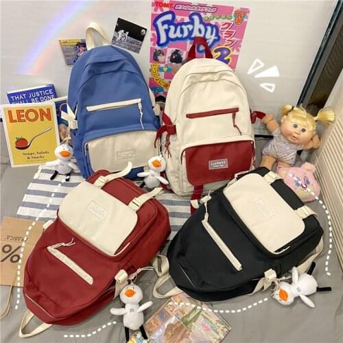 New Waterproof Nylon School Bags For Teenage Girls 2021 Kawaii Women Laptop Backpack Large Backbag Student Schoolbag Mochilas
