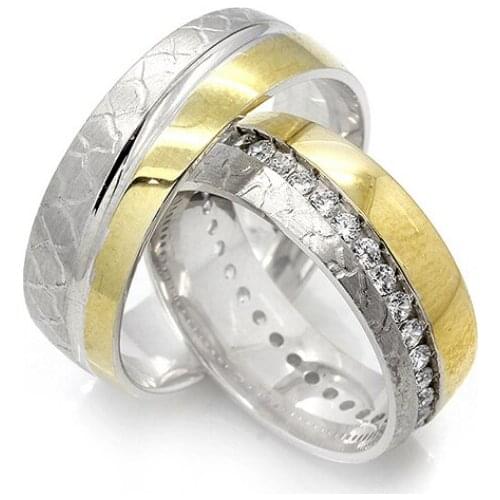 Couple Wedding Ring Sterling Silver 925 Woman And Man Luxury Jewelry Bands Engagement Anniversary Anatolian Civilization Models