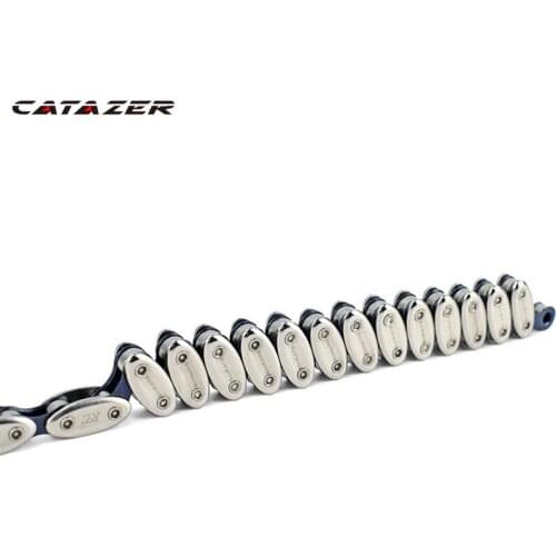 Catazer Bicycle Single Speed Olive Chain Dead Flying Car Single Speed Chain Dead Flying Chain Olive Chain 100 Mesh Bike Chain