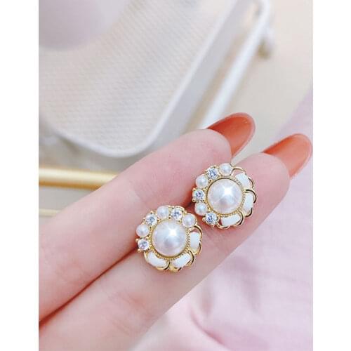 Luxury Exquisite French Minimalist Earrings Bling AAA Zircon Temperament Circle Earring Vintage Daily Charm Female Pendant Gift
