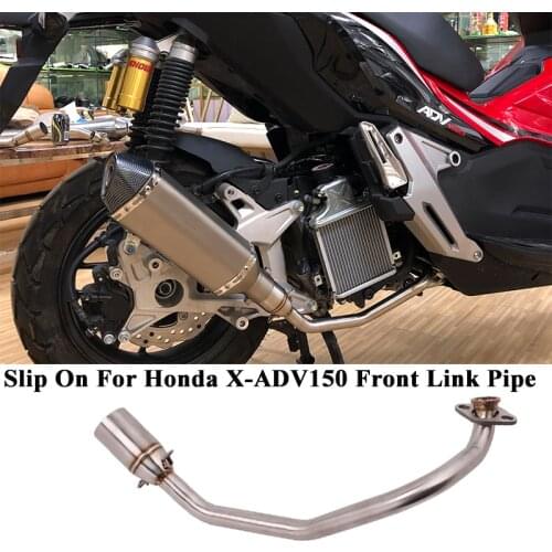 Slip On For Honda X-ADV 150 X ADV150 Motorcycle Exhaust Escape Modified Stainless Front Middle Link Pipe 51mm Without Muffler