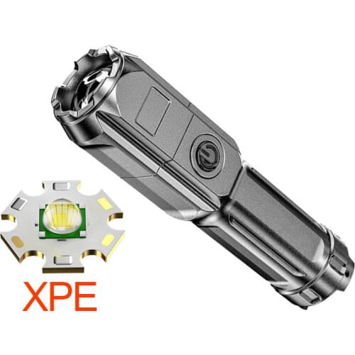 Led Flashlight Ultra Bright Torch Camping Light 4 Switch Mode Waterproof Zoomable Camping Bicycle Fishing Hiking Climbing Light