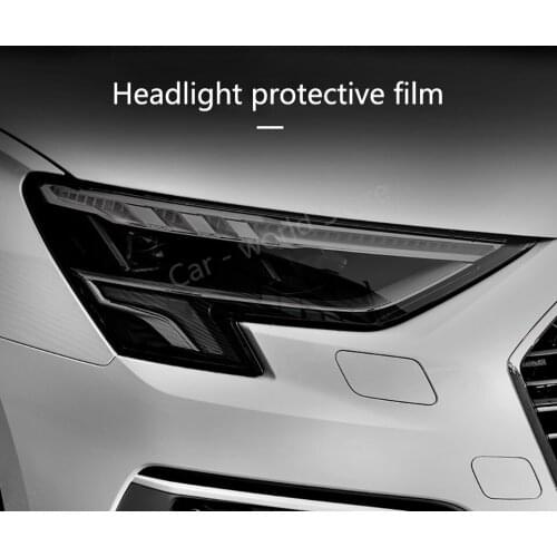 Car Headlight Tint Black Protective Film Protection Transparent TPU Sticker For Audi A3 2021 Sportback Accessories
