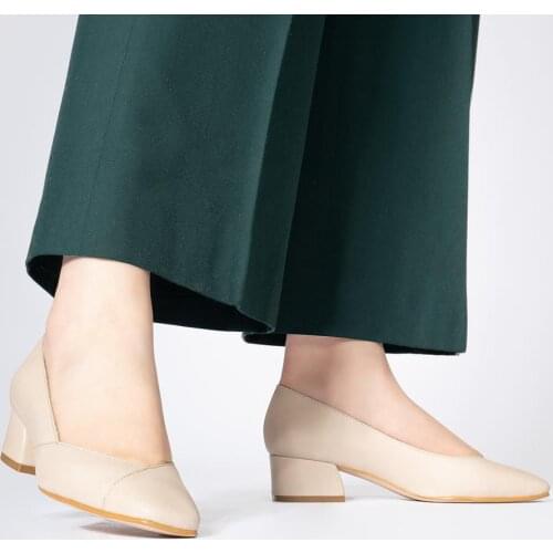 Callizio Genuine Leather Designer Square Toe Shoes Woman Heels 2021 Working Office Lady Female Casual Shoe женские лоферы