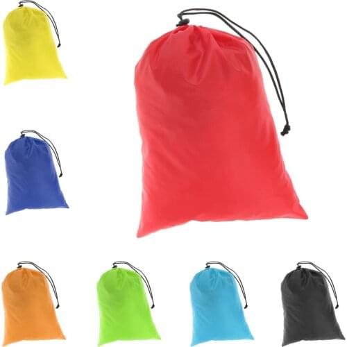 Portable Travel Camping Waterproof Nylon Drawstring Storage Bag Pouch Stuff Sack