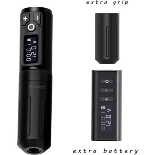 Ambition high quality wireless Tattoo pen machine 1800mAh Lithium Battery Power Supply LED Digital Display Tattoo Equipment