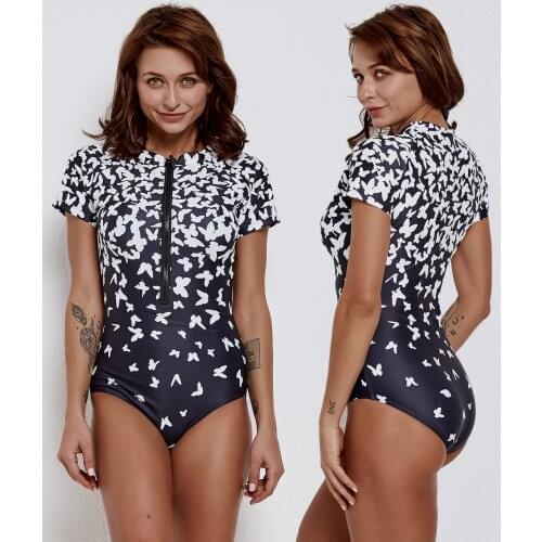 SAILBEE One Piece 2021 Swimsuit Sexy Print Closed Large Size Swimwear Push Up Women Vintage Body Swim Beach Pool Bathing Suit