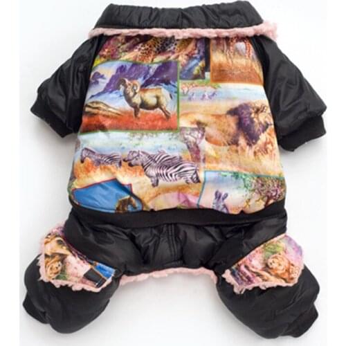 Winter Dog Clothes Jumpsuit Warm Dog Clothing Outfit Puppy Costumes Small Dog Apparel Pants Coat Jacket Yorkie Poodle Clothes