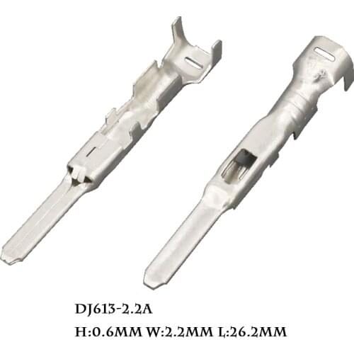 100 PCS 2.2 series of plastic parts terminal copper terminal tinning terminal DJ613-2.2A