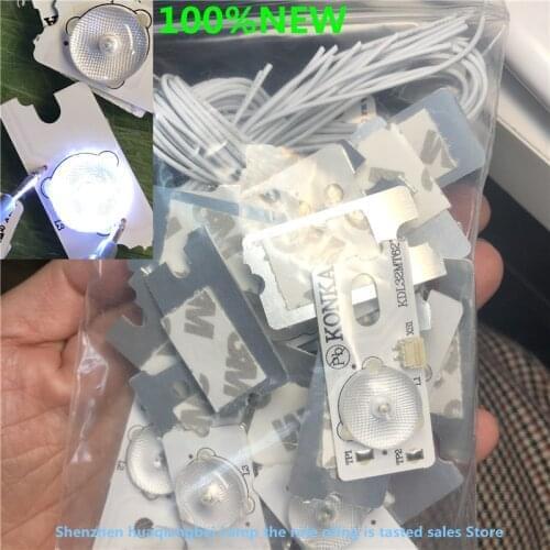 35PCS/Lot 100%NEW FOR high quality 6V Konka SMD Lamp Beads with Optical Lens Fliter for 32-65 inch LED TV Repair