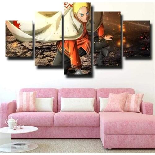 5 Piece Wall Art Canvas Anime Manga Figure Posters Ninja Pictures And Prints Home Modern Decor Bedroom Wall Decoration Paintings