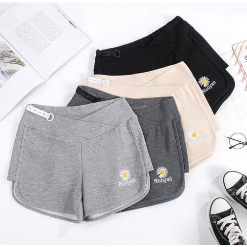 53099# Maternity pants Summer Support Abdomen Elastic Waist Belly Support Pants Maternity Leggings Maternity Trousers