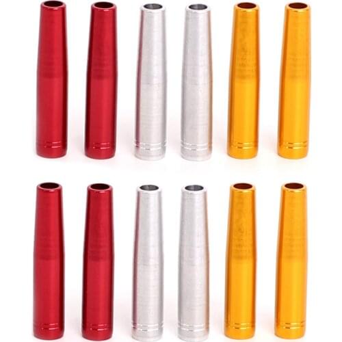 6/12/20pcs Aluminum Arrow Insert For OD 8mm 5/16 inch Hunting Wooden Bamboo Arrows Connect Arrow Points Broadheads Arrowhead