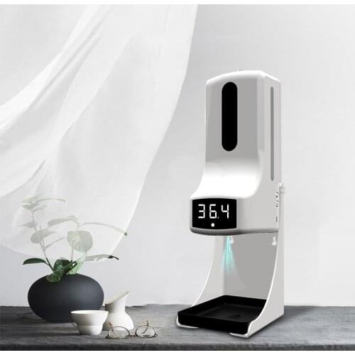 NEW K9 PRO Automatic Liquid Soap Dispenser Smart Sensor Non-contact Infrared thermometer Digital hands washing Free Sanitizer