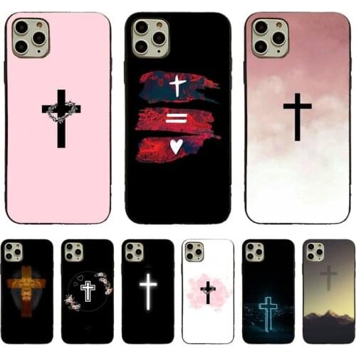 YNDFCNB Jesus Christ Cross Luxury Soft Phone Case For iPhone 11pro 12pro MAX 8 7 6 6S Plus X XS MAX 5 5S SE XR Fundas Capa